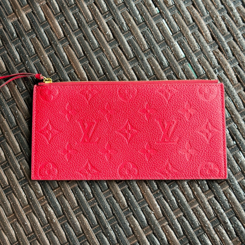 Louis Vuitton Felicie Zip Pouch Insert Monogram Empreinte leather